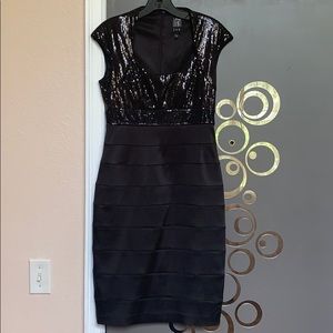 Brand new JAX cocktail dress with sequined top